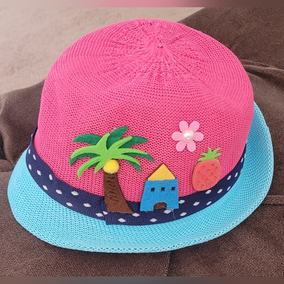 BD.Y Summer Beach Sun Hat & Six Earrings For Kids - Picture 3 of 10
